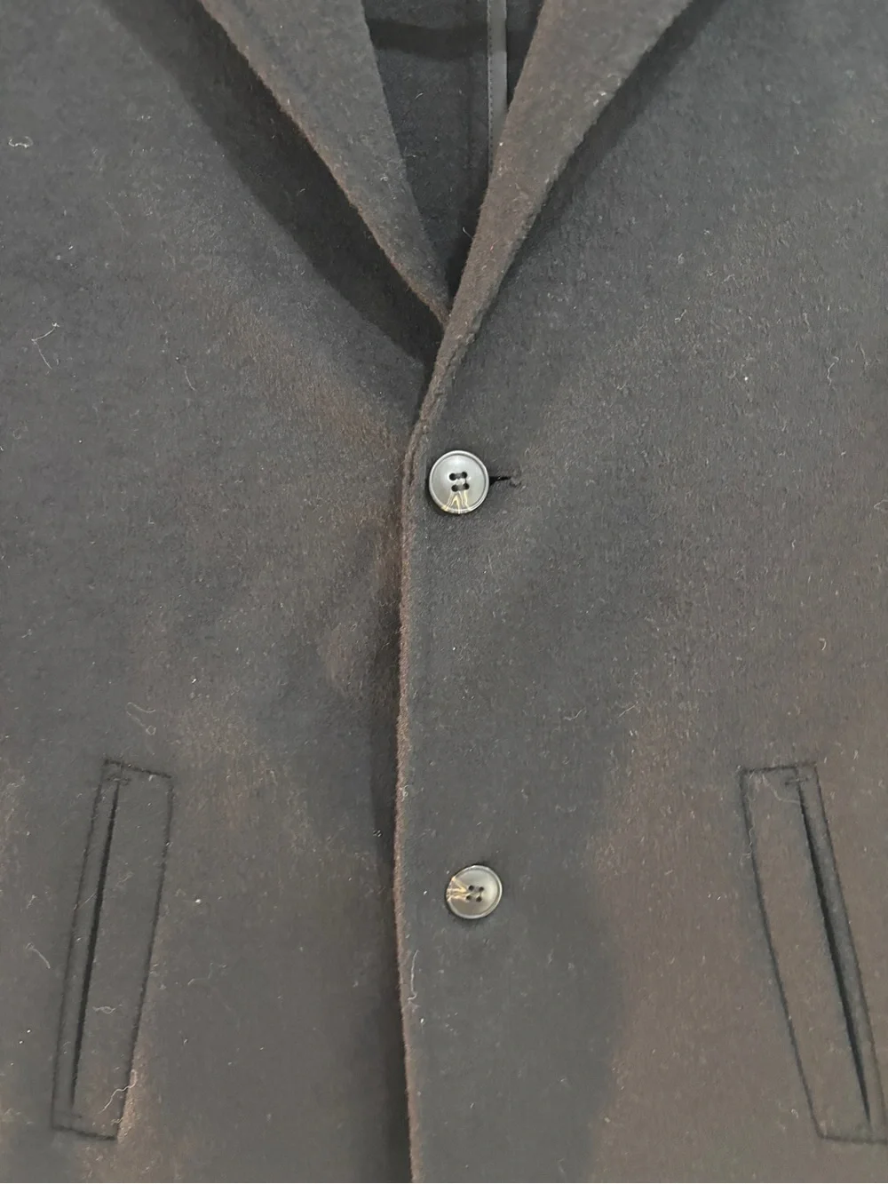 Zara Kid’s Black Wool Blend Coat Dress Coat Pea Coat Kid’s Size 8